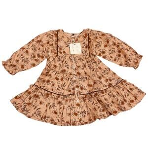 NWT LALi 6Y Ruffle Ivy Dress in Autumn Floral